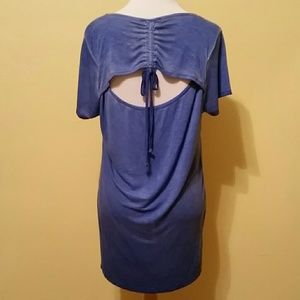 Joseph A. High Low Tunic w/ Peek-a-boo Back